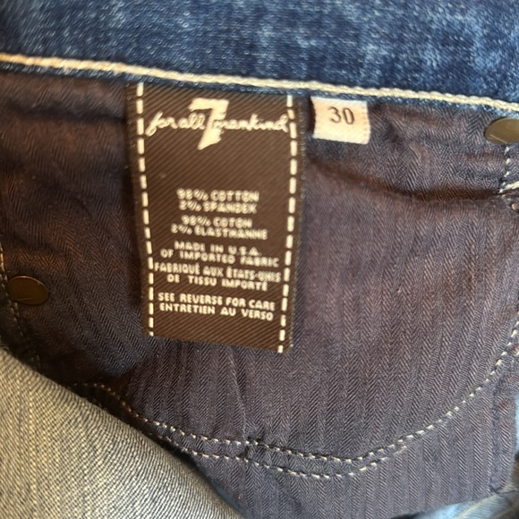 7 for all Mankind jeans EUC size 30 - Picture 6 of 6